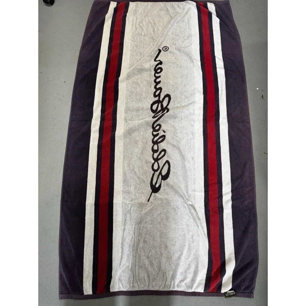VTG 2 Eddie Bauer Beach Towels Sheet Nautical Stripes Towel READ
